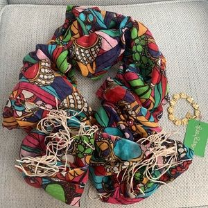 Lilly Pulitzer Scarf & Elephant Bracelet